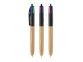 1061 - Stylo-bille BIC&reg; 4 Couleurs Wood Style