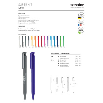 2904  Stylo à bille super HIT 24H