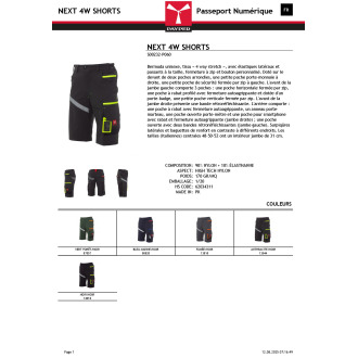 Bermuda stretch reflex  NEXT 4W SHORTS