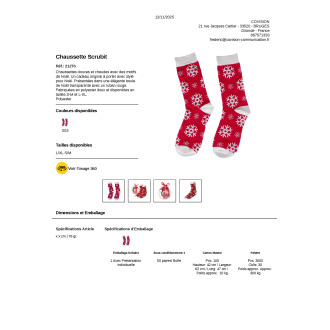 Boule de Noël  Chaussette