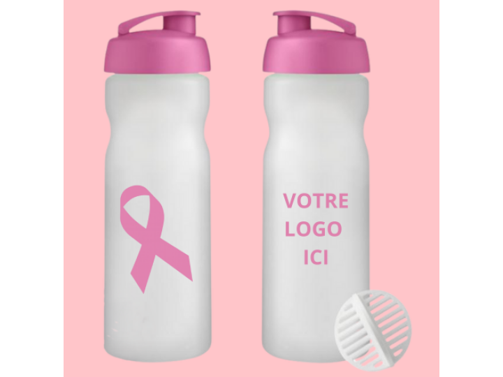 Bouteille de sport 650 ml Octobre Rose  PF21070341