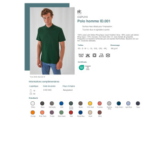 CGPUI10  Polo homme ID001