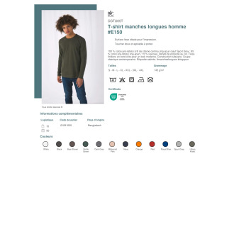 CGTU05T  Tshirt manches longues homme E150