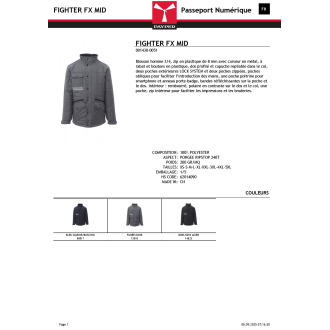 FIGHTER FX MID  Parka multipoches reflex