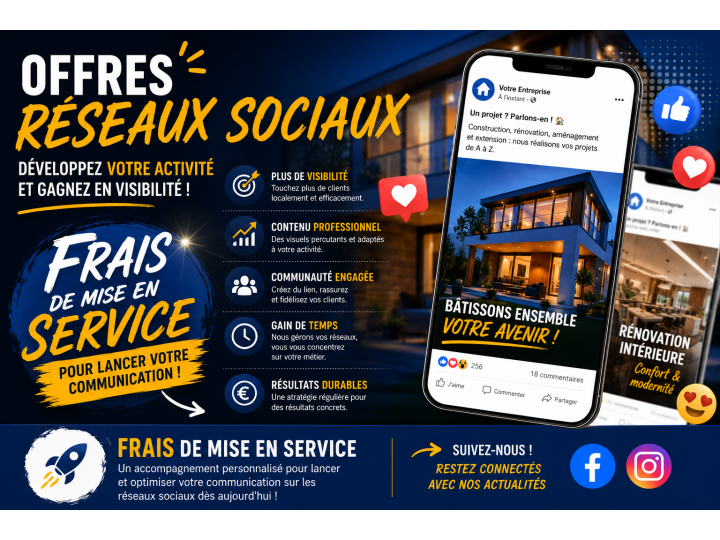 Frais de mise en service