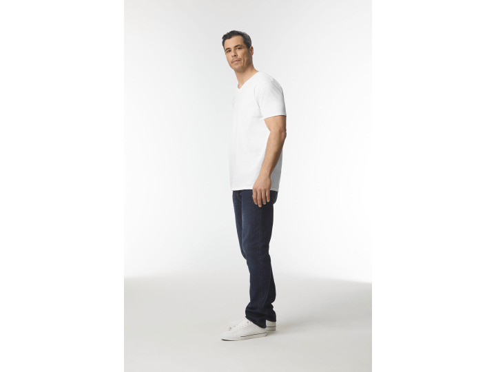 GI64V00  Tshirt homme col v Softstyle