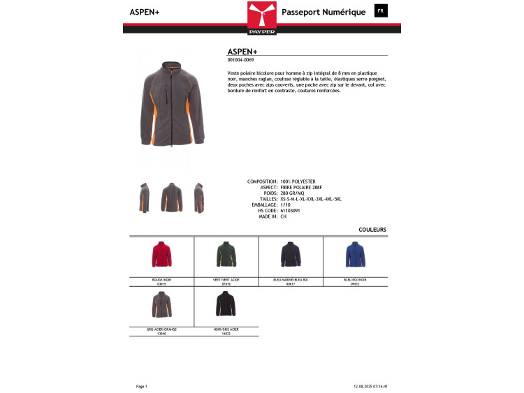 Homme - ASPEN+