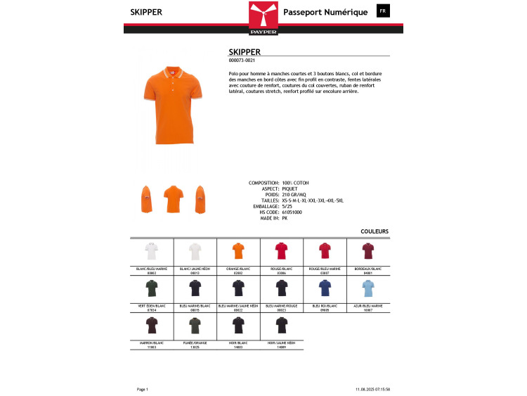 Homme - SKIPPER
