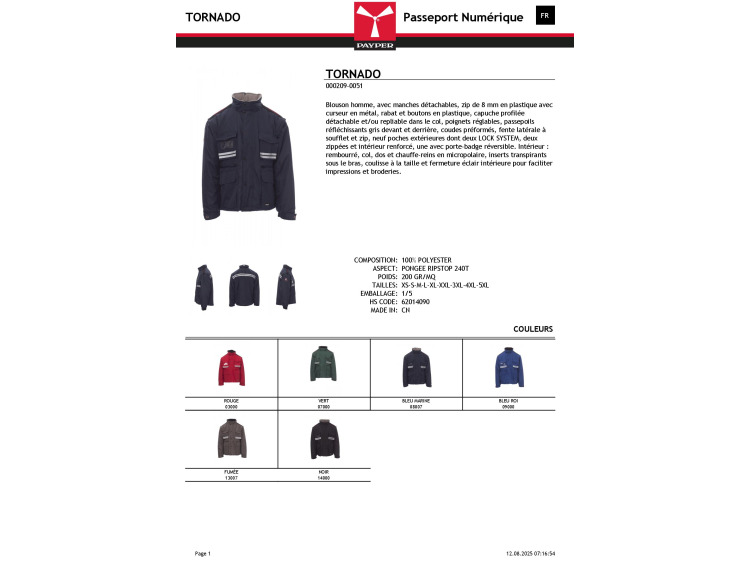 Homme - TORNADO