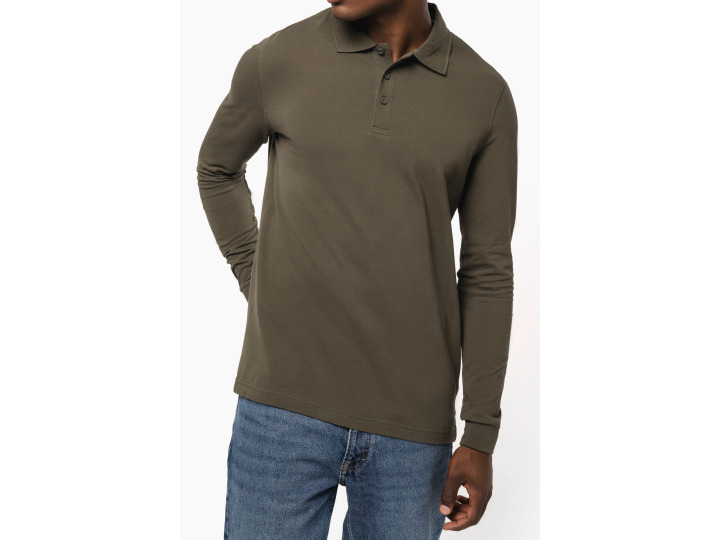 K243  Polo manches longues homme