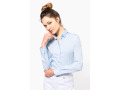 K530 - Chemise coton / &eacute;lasthanne manches longues femme