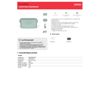 Lunch box chauffante prise ou allume cigare  MEN396