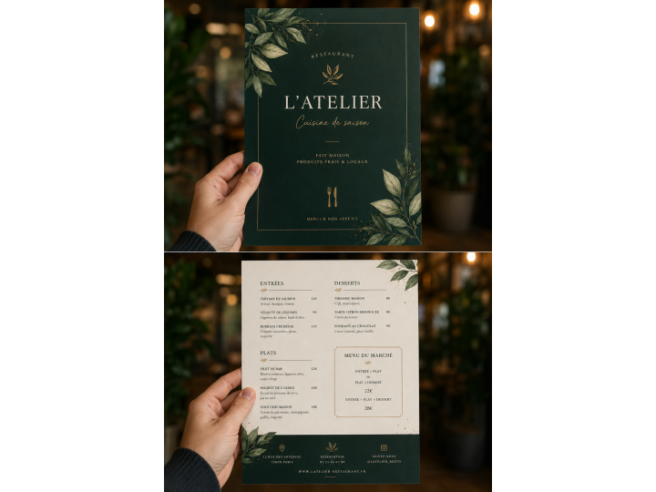 Menu simple