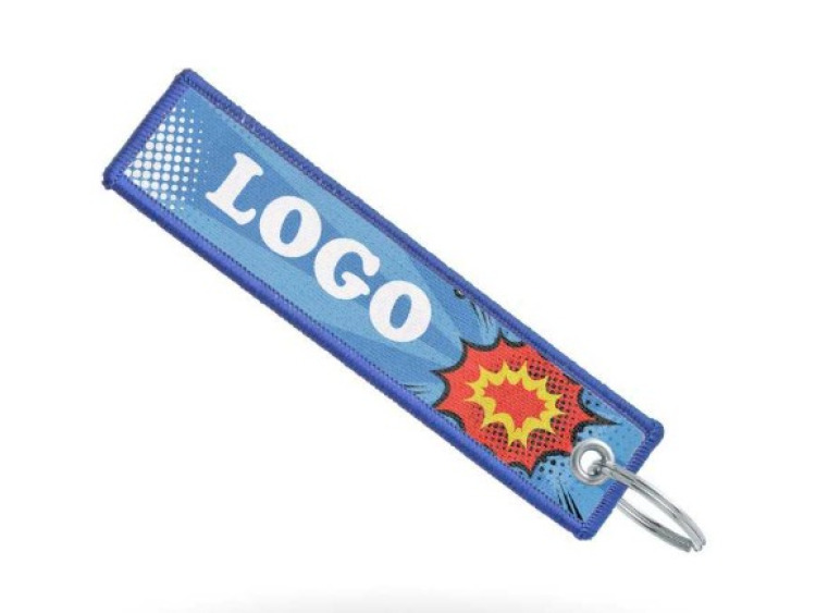 OLYMPIAS - Porte-cl&eacute;s textile sublimation