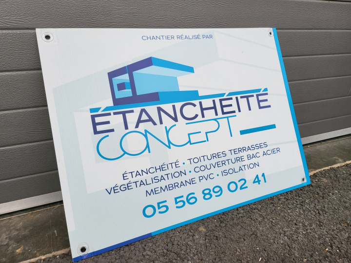 Panneau de chantier alvéolaire