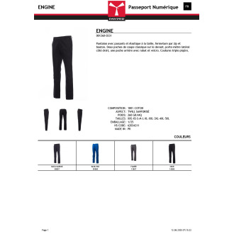 Pantalon classique  ENGINE