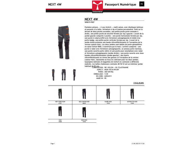 Pantalon multi saison stretch - NEXT 4W