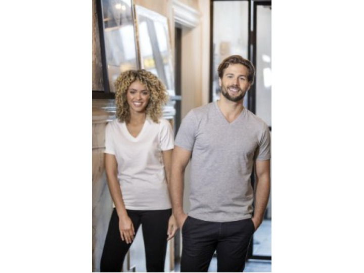 PF38031010  Tshirt manches courtes col V femme