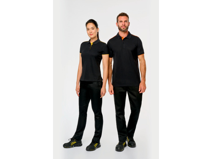 Polo contrasté manches courtes