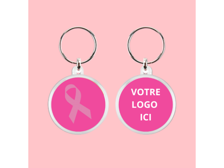 Porte clés Octobre Rose