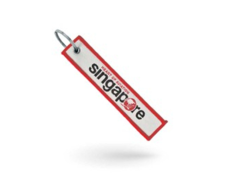 Porte-cl&eacute;s textile tiss&eacute; - OLYMPIA