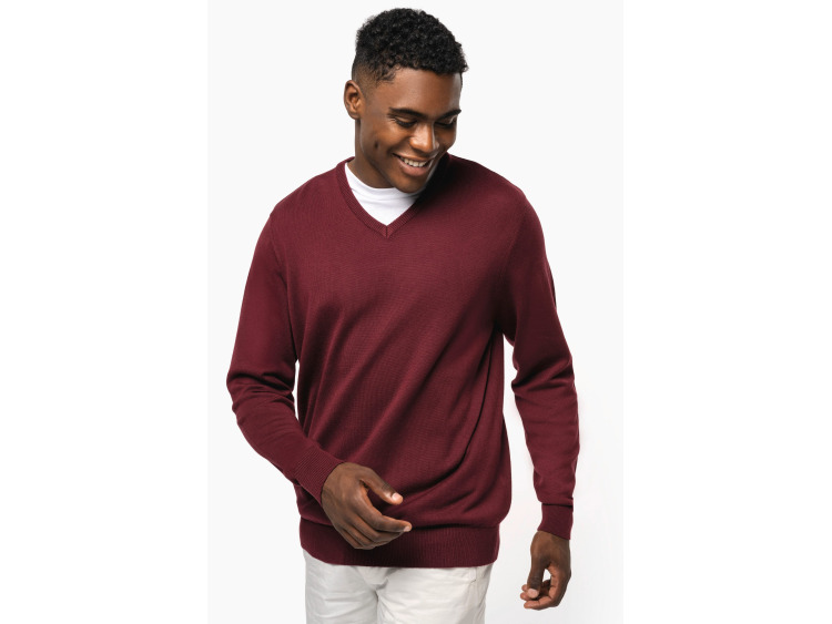 Pull col V homme - K965