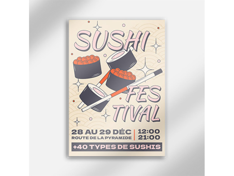 Affiche encapsulée