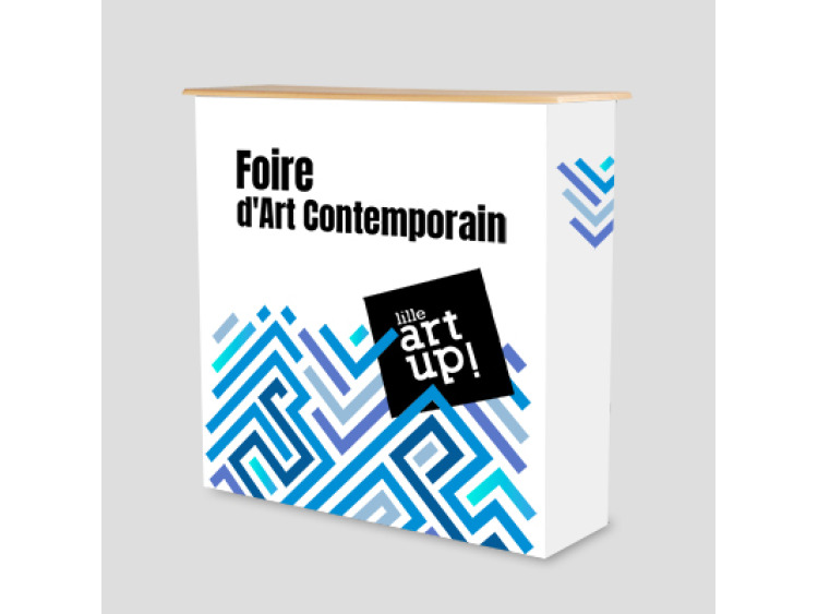 Comptoir d'accueil textile