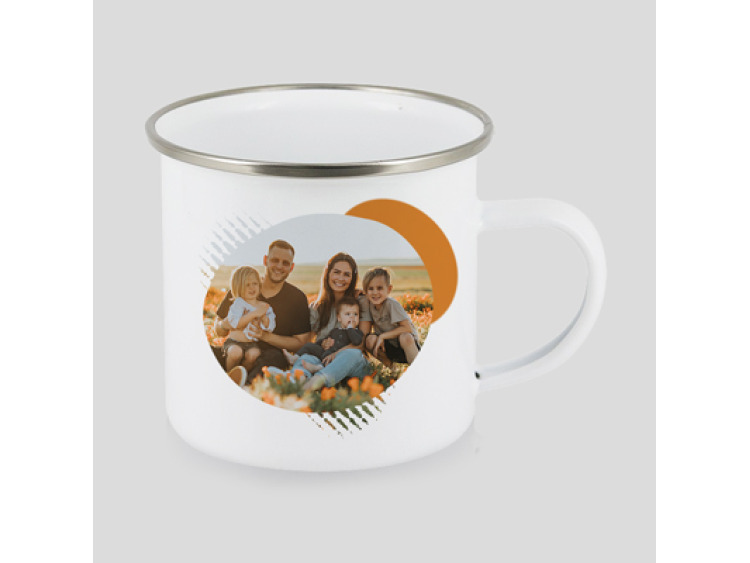 Mug blanc émaillé