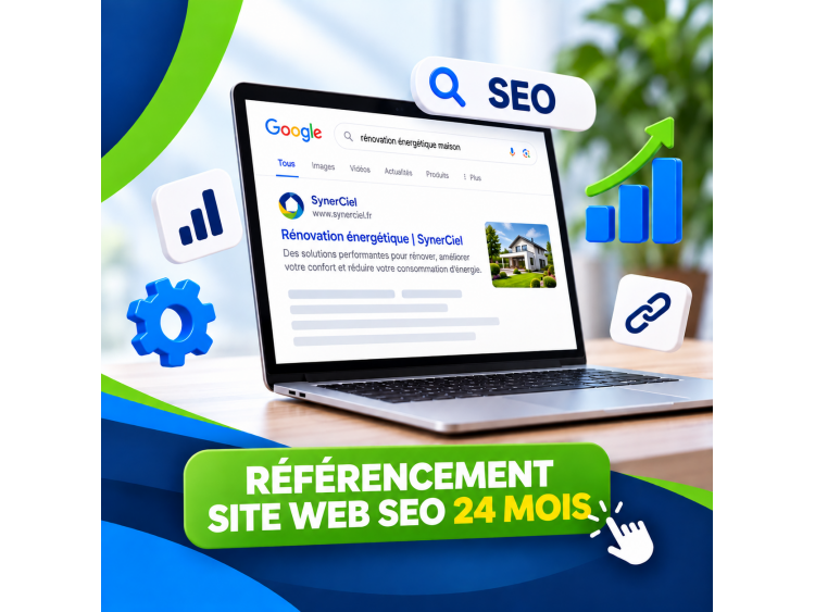 R&eacute;f&eacute;rencement naturel (SEO) - 24 mois