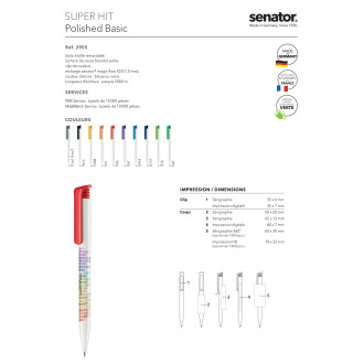 SEN2904  Stylo à bille super HIT 24H