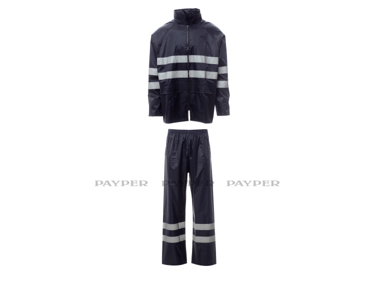 SET NYLON REFLEX - Ensemble veste + pantalon imperméable réfléchissant