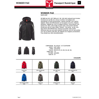 Softshell capuche  WONDER PAD