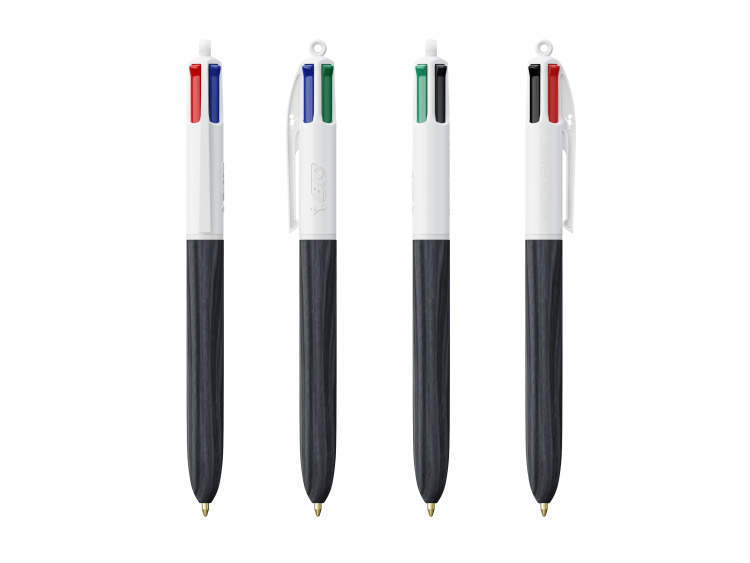 Stylo-bille BIC&reg; 4 Couleurs Wood Style - 1061