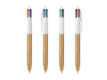 Stylo-bille BIC® 4 Couleurs Wood Style - 3460001061