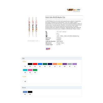 Stylobille BIC® Media Clic  3460001025