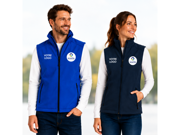 TTK423  Bodywarmer softshell 2 couches unisexe