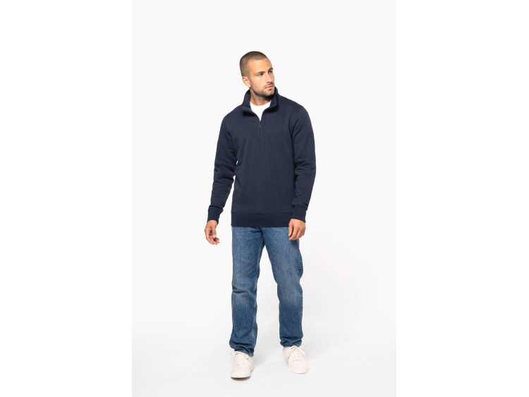 TTK487 - Sweat-shirt col zippé homme