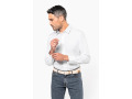 TTK529 - Chemise coton / &eacute;lasthanne manches longues homme