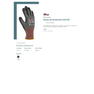 TTUPUG14421  Gants de protection SALSA