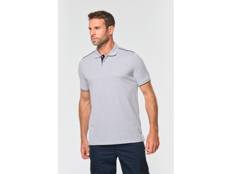 TTWK270 - Polo Day To Day contrast&eacute; manches courtes homme