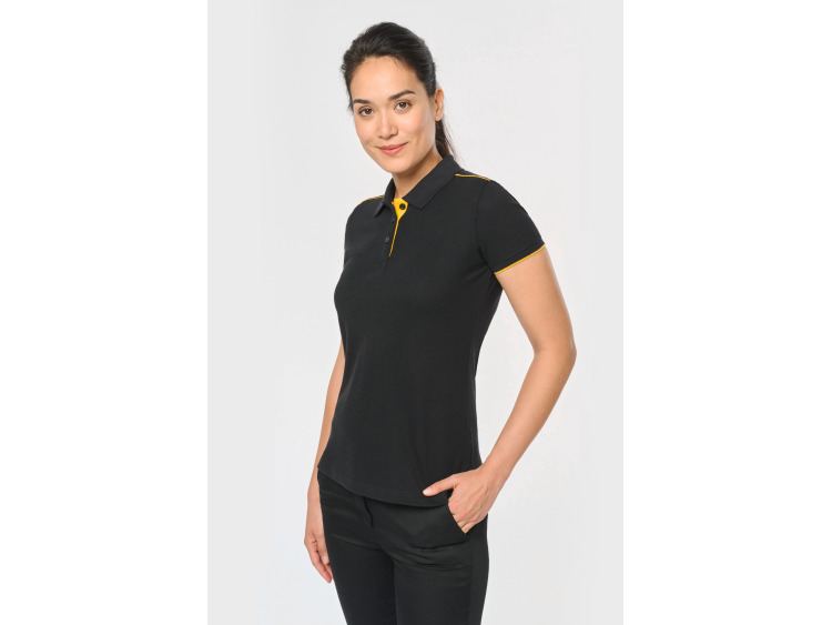 TTWK271 - Polo Day To Day contrasté manches courtes femme