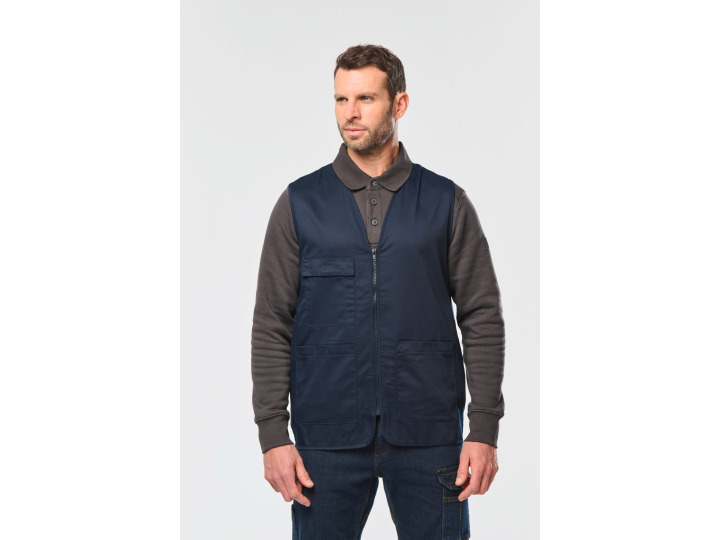 TTWK608  Gilet polycoton multipoches unisexe