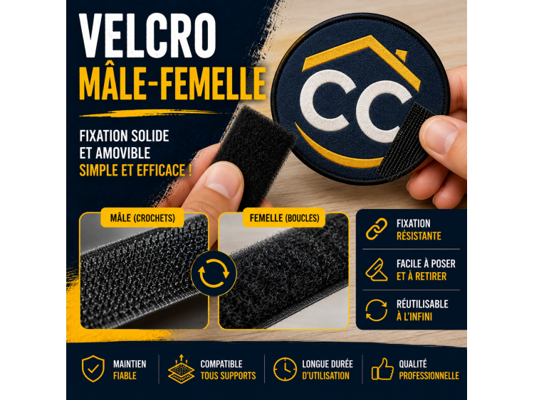 Velcro male/femelle