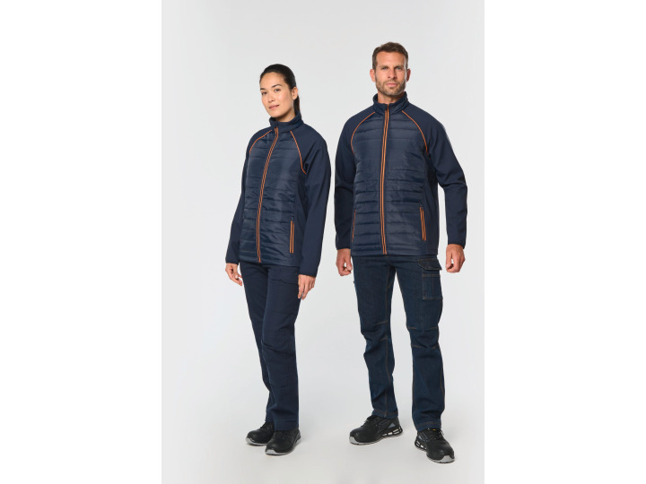 Veste Day To Day bimatière unisexe  WK6147