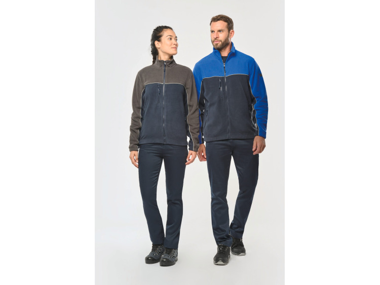 Veste micropolaire bicolore écoresponsable unisexe - WK904