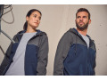Veste molleton bicolore zippée à capuche écoresponsable unisexe - WK410