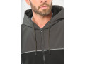 Veste molleton bicolore zippée à capuche écoresponsable unisexe - WK410