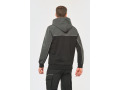 Veste molleton bicolore zippée à capuche écoresponsable unisexe - WK410