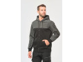Veste molleton bicolore zippée à capuche écoresponsable unisexe - WK410